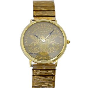 Pierre Nicol States Of America Wrist Watch Swiss Quartz Gold Plated 32mm